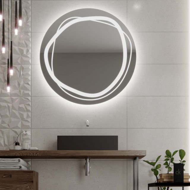 Runder Spiegel mit LED-Beleuchtung C9