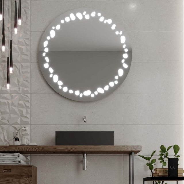 Runder Spiegel mit LED-Beleuchtung C7 Premium