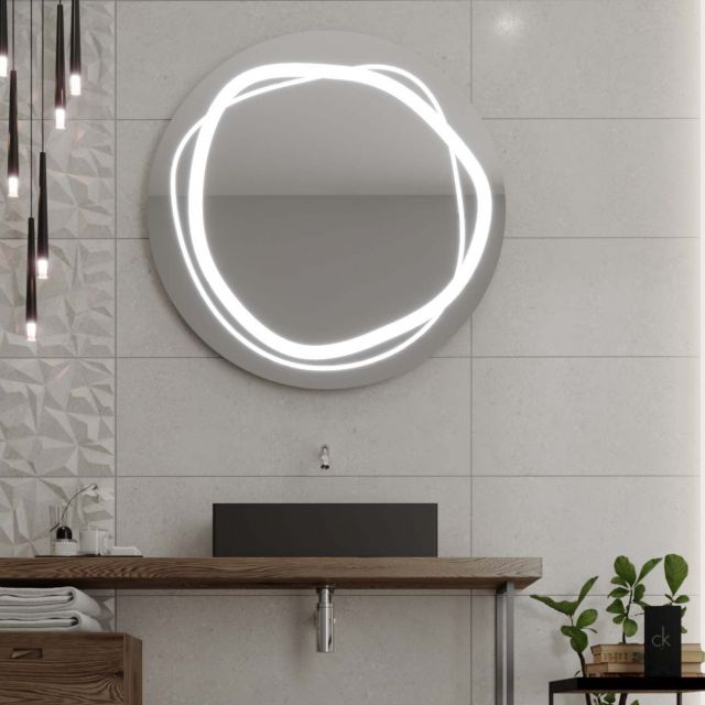 Runder Spiegel mit LED-Beleuchtung C9 Premium