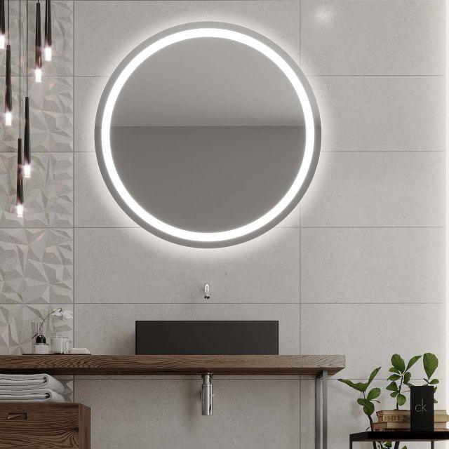 Runder Spiegel mit LED-Beleuchtung C4