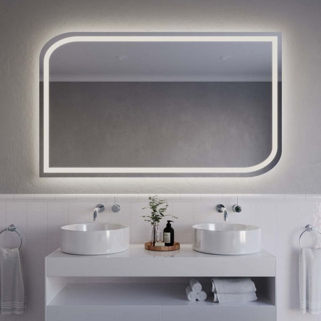 Atypischer Spiegel mit LED-Beleuchtung A9